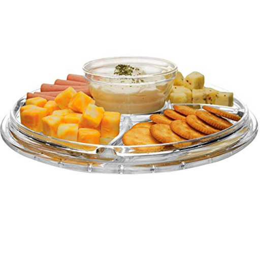 Dropship Rattan Chip And Dip Serving Tray