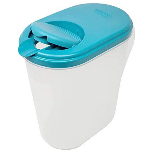 BPA Free, 2 Quart 1.9 L (Half Gallon) Round Snap Tight Pivot Top Spout &  Tab Clear Base Plastic Pitcher With Lid & Measurements-Dishwasher Safe,64  oz.