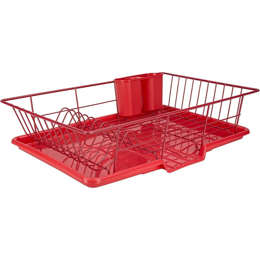 ZYFAB Metal Cabinet Dish Rack Organizer,Under Cupboard Dish Drying Rack  Plate Dish Drainer Holder with Movable Drainboard for Kitchen Counter