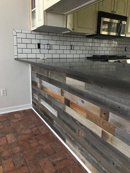 Plank & Mill reclaimed barn wood kitchen