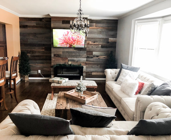 shiplap reclaimed barn wood barnwood diy pallet wall