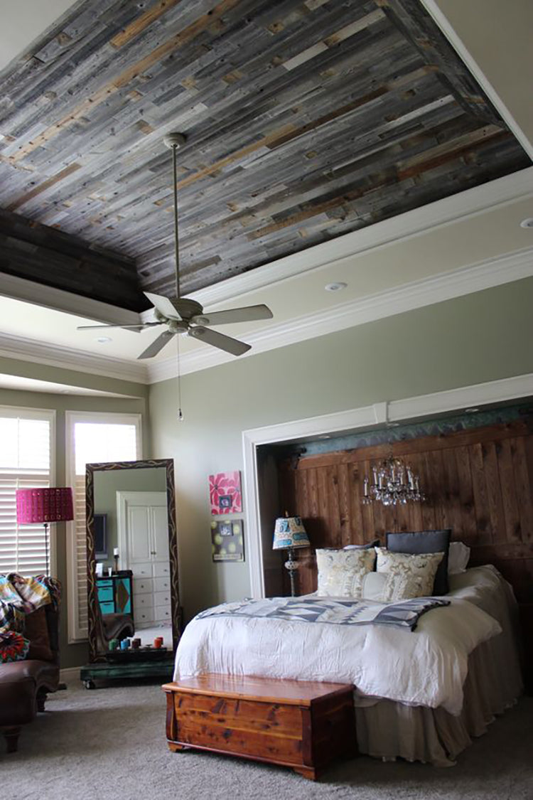 Plank and Mill Projects Bedroom Roundup Ceiling Reclaimed Barnwood
