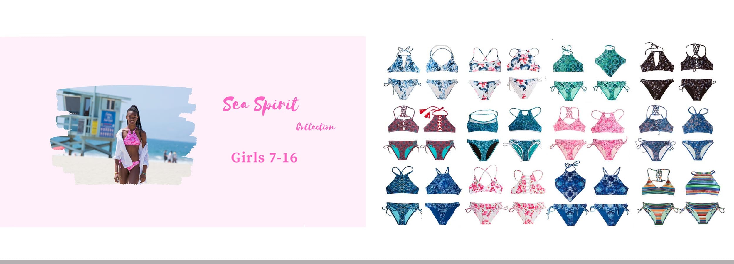 colorful-2 piece-swimsuit-sets girls-ages-7-16-Chanceloves-brand