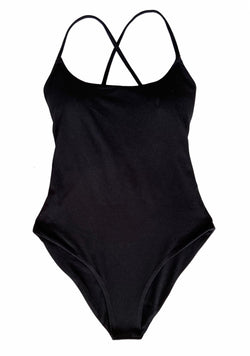ONYX - Black 1 PIECE Swimsuit with Padding for Tween Teen Junior Girls ...