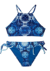 Blue 2-PIECE Halter Top Bikini SET for Tween & Teen Girls by ...