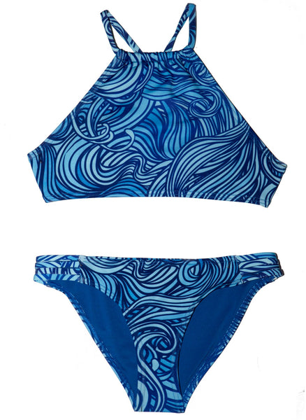Chance Loves Blue Sapphire Shores Two Piece Girls Bikini Swimsuit