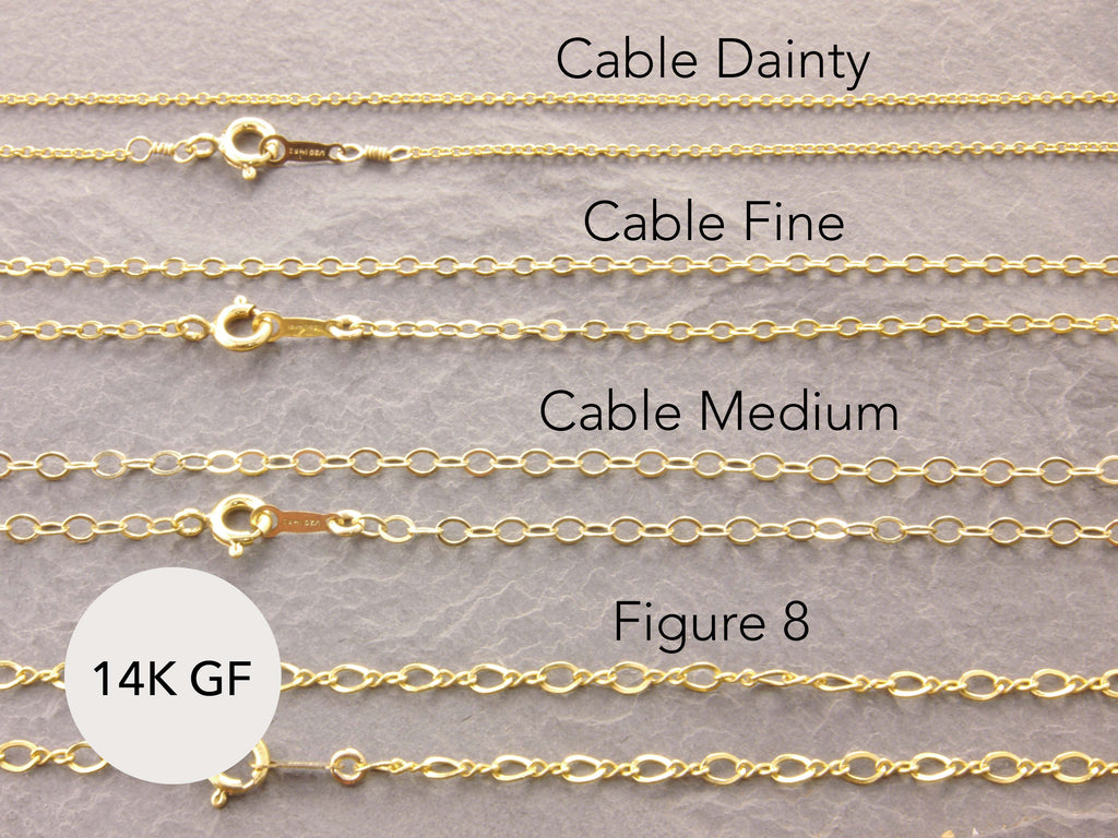 Adjustable 14k Gold Filled Chain Necklace – Megu's Attic