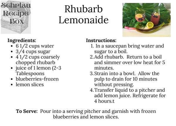 Rhubarb Lemonade