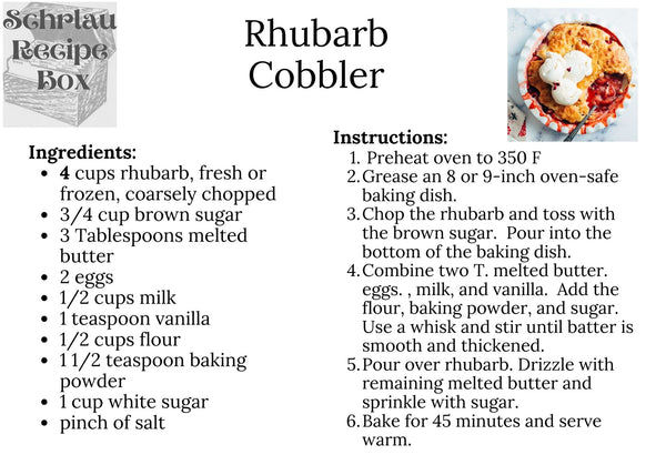 Rhubarb Cobbler