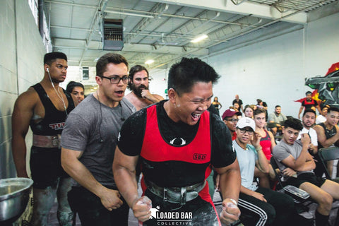 Célébration de Powerlifter masculin