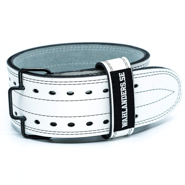 Wahlanders Powerlifting Belt, White Leather, IPF Approved