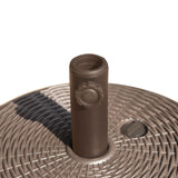 7.5' Fillable Umbrella Base for 1.5"-1.9" Diameter Pole - Bronze