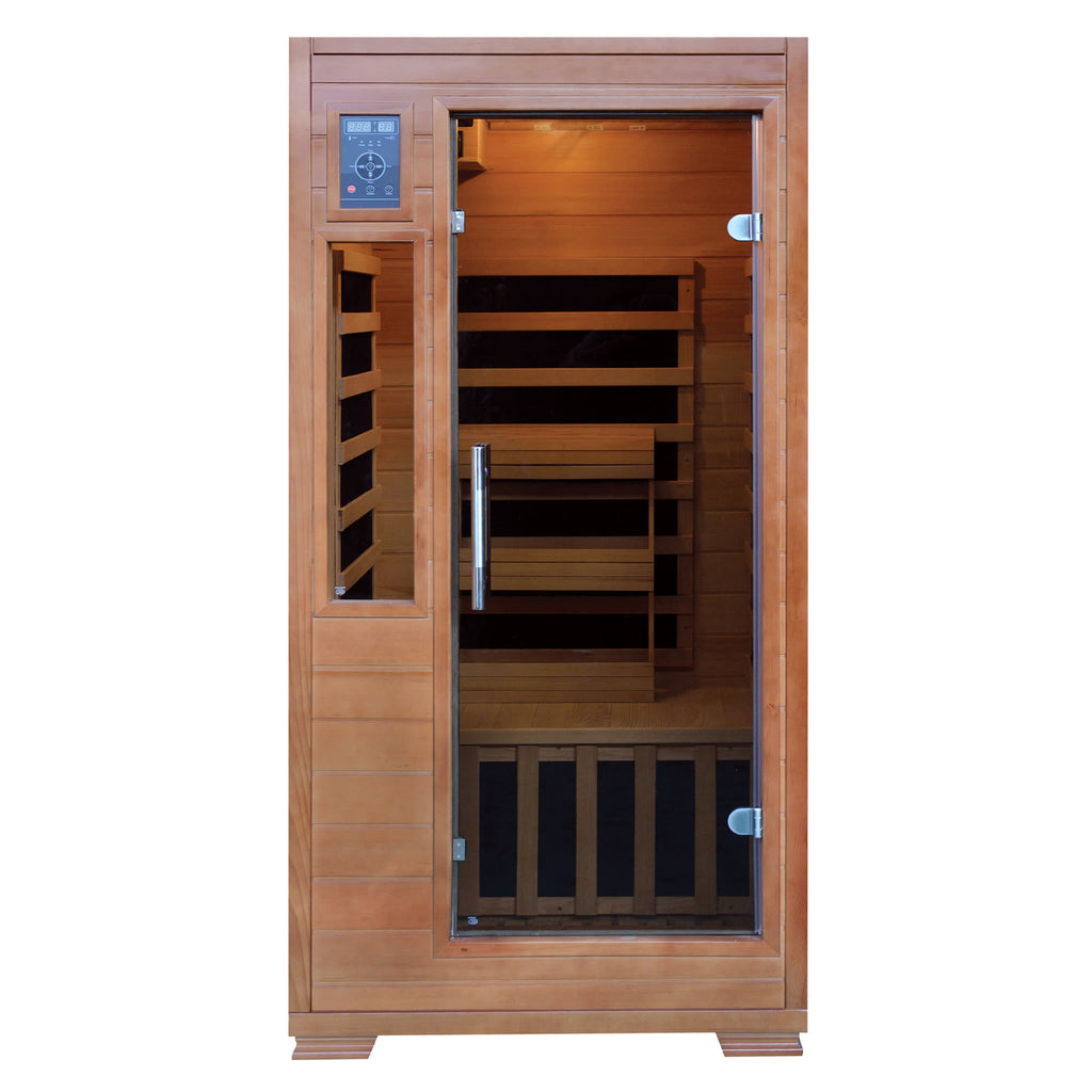 2-Person Hemlock Premium Infrared Sauna w/ 6 Carbon Heaters – Blue Wave  Products