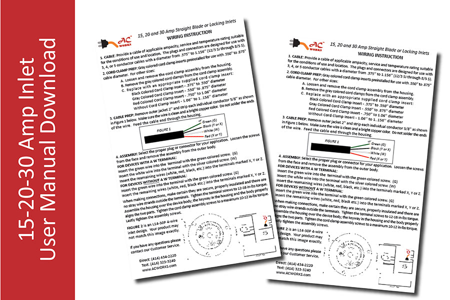 15-20-30 Amp Inlet User Manual