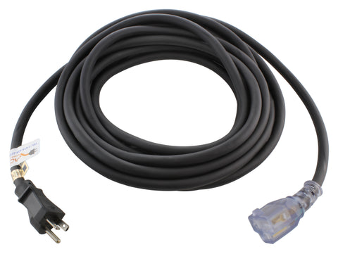 Coleman Cable 50' 12/3 Push and Lock Extension Cord