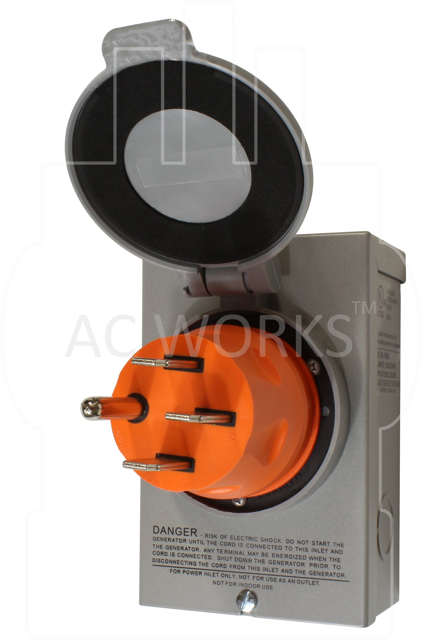 Ac Works® 50a Transfer Switch Temp Power 14 50p 50a 4 Prong Plug To Cs6364 Ac Connectors 