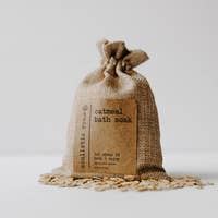 organic oatmeal bath soak with herbs