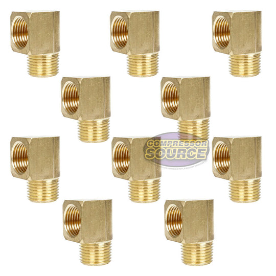 3/4  x 3/4  Compression X Male 90 Degree Forged Solid Brass Elbow Fitting  