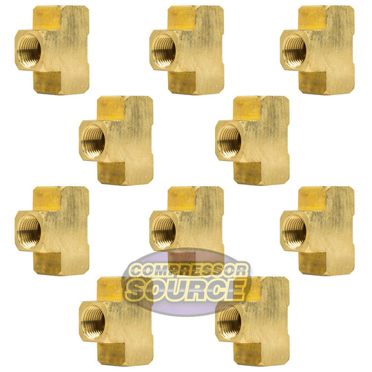 5 Pack 1/4 Compression Nut Hex Shape 7/16-24 Thread Size Solid Brass  Fitting