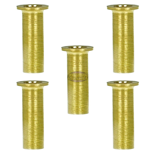 5 Pack 1/4 Compression Nut Hex Shape 7/16-24 Thread Size Solid Brass  Fitting