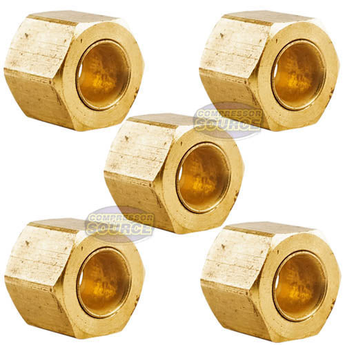 2 Pack 1/4 Compression Nut & Ferrule Combo for 1/4 OD Tube Brass Sle –  compressor-source