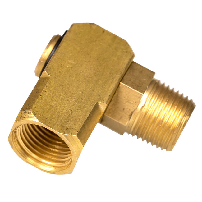 New Prevost Universal 360 Air Hose Swivel Connector With Pressure Gaug –  compressor-source
