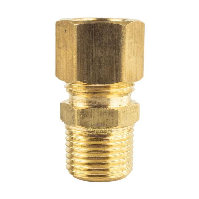 2 Pack 3/8 Compression Nut & Ferrule Combo for 3/8 OD Tube Brass Sleeve  Nut