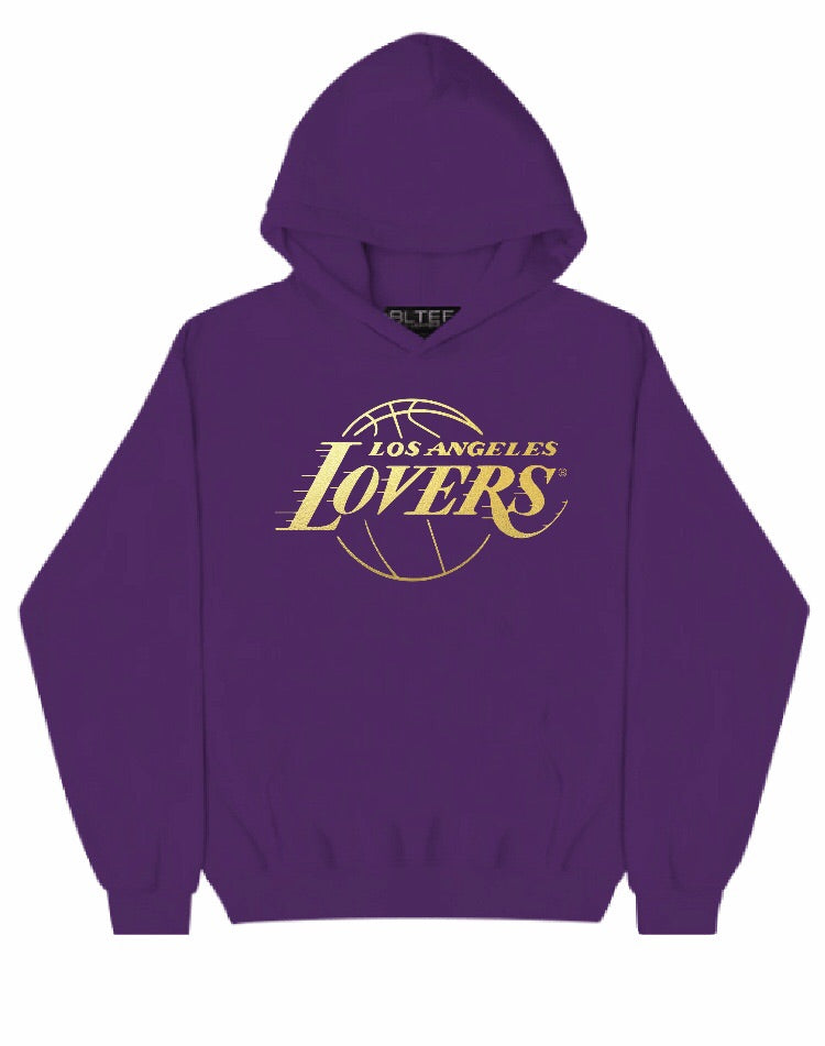 LOVERS GOLD FOIL PURPLE SWEATSHIRT