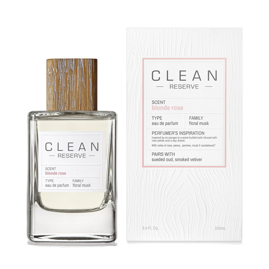 Clean Reserve Blonde Rose Eau De Parfum 100ml (box slightly crushed)