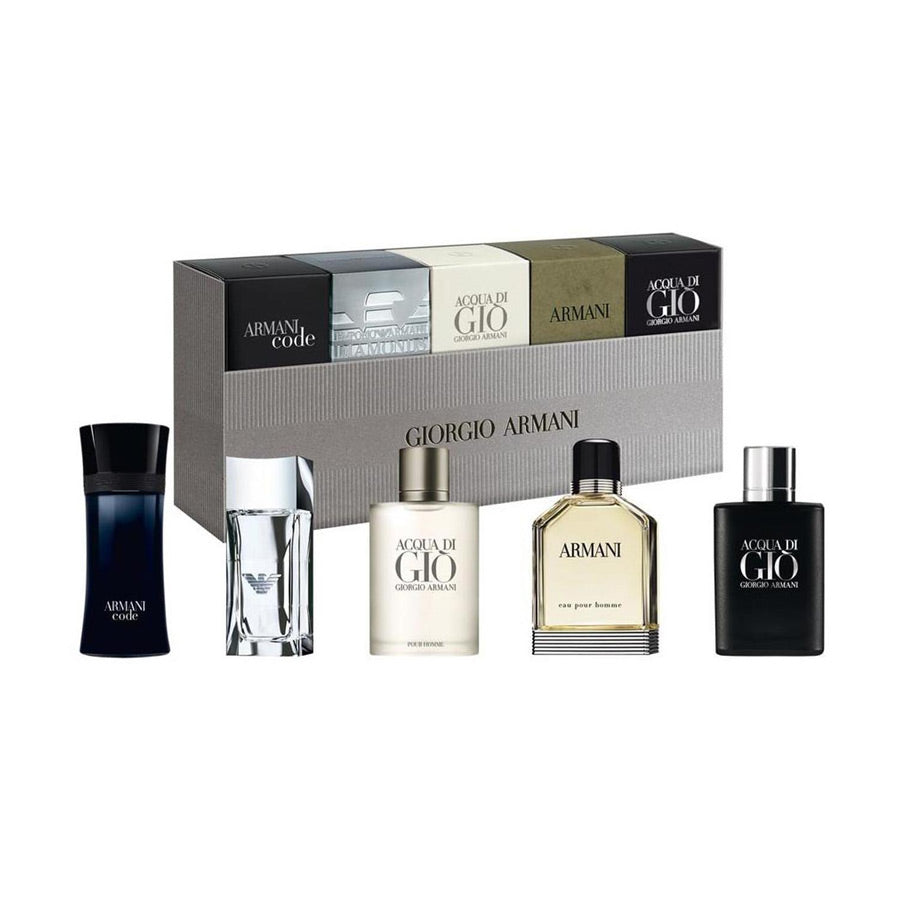 mens armani mini fragrance set