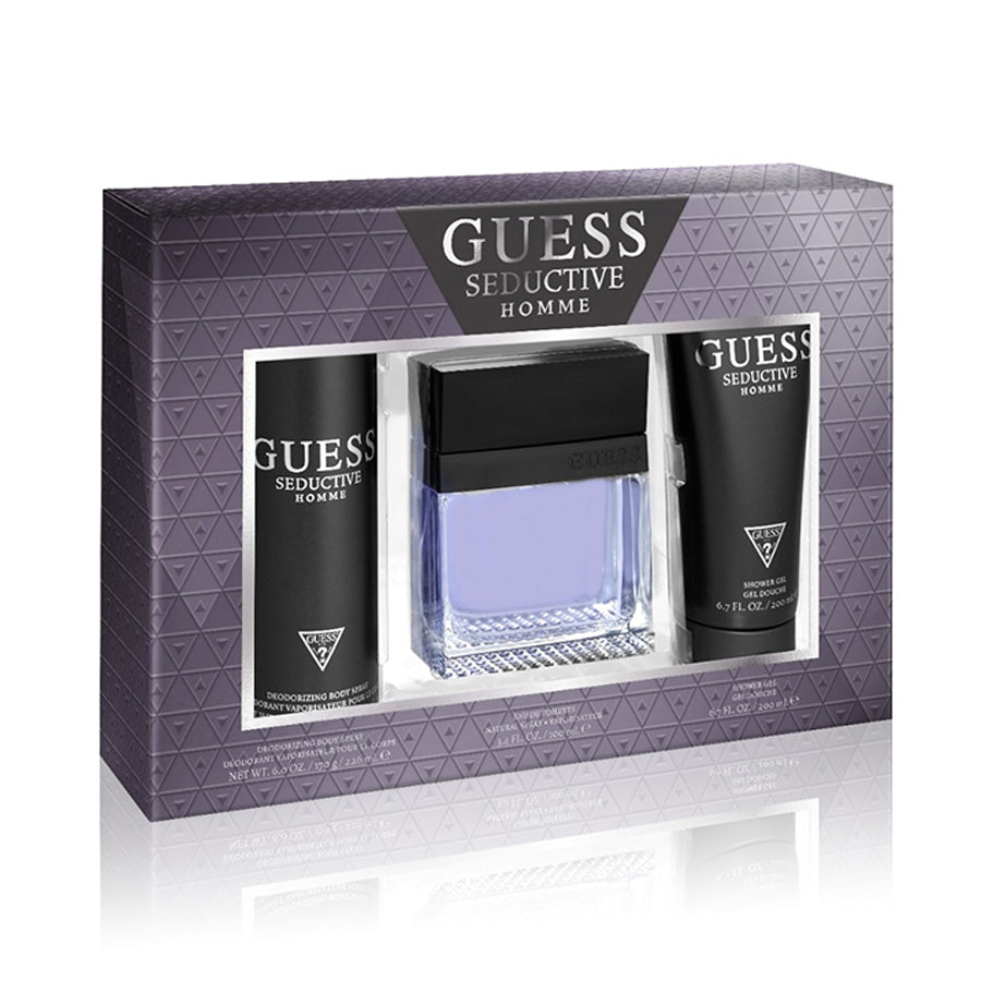 elasticitet Gå op forsendelse Guess Seductive Homme Eau De Toilette 100ml Gift Set - Perfume Clearance  Centre