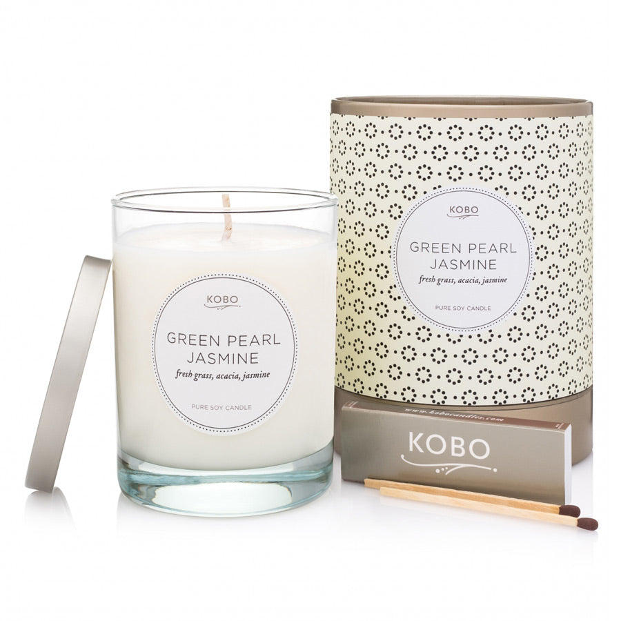 Kobo Green Pearl Jasmine Candle 312g