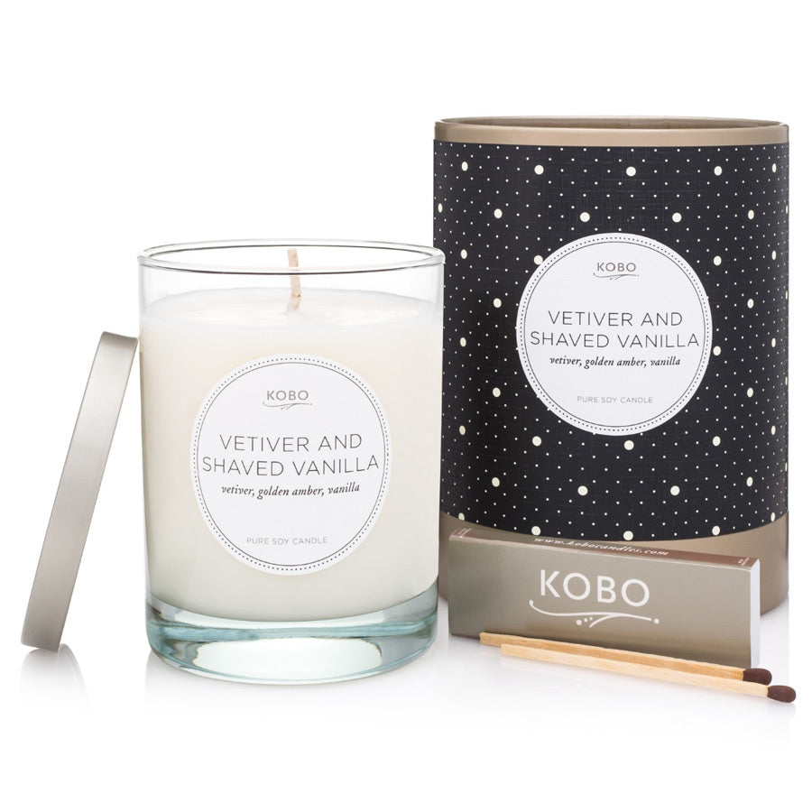 Kobo Vetiver Shaved Vanilla Candle 312g