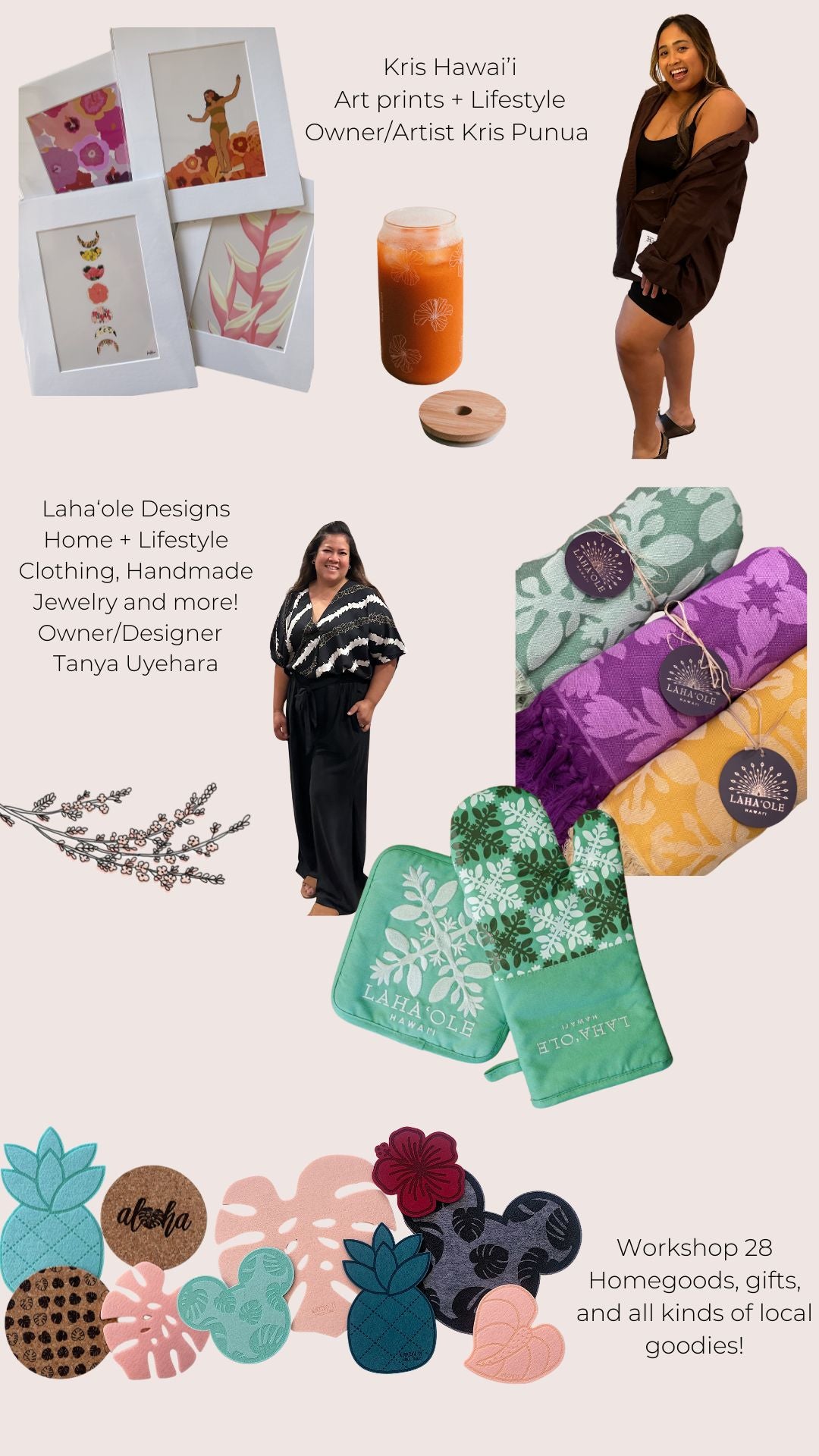 Hawaii home items featuring Kris Hawaii, Laha‘ole Designs and Workshop 28