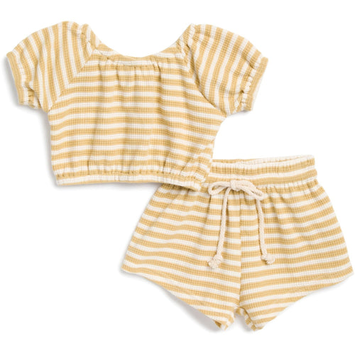 Ava + Oliver Bibs Isla Set in Mustard Stripe Isla Set in Mustard Stripe | Ava + Oliver at sungkyulgapa  sungkyulgapa