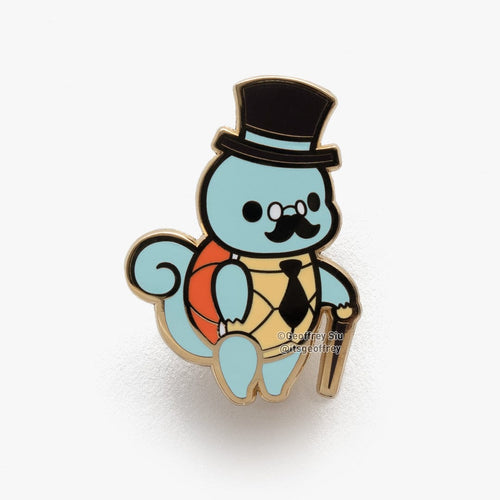 Geoffrey Siu Art Stationary Squiretle Pin Squiretle Enamel Pin | Geoffrey Siu at sungkyulgapa sungkyulgapa