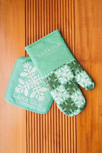 Pikake Lei Oven Mitt Set in Purple – Valia Honolulu