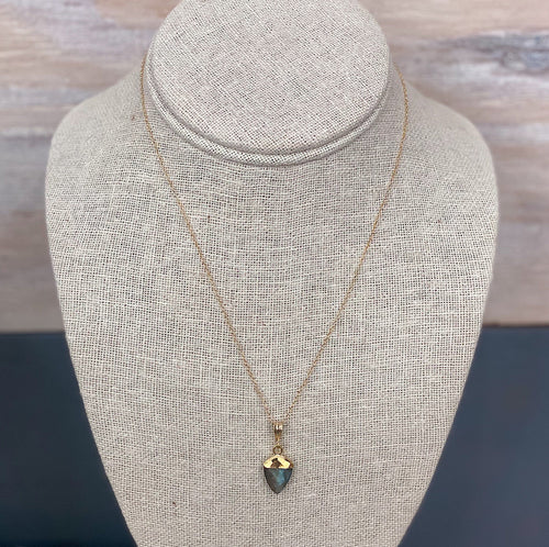 Prickly Pear Designs Jewelry 14k Gold-Filled Labradorite Dagger Necklace 14k Gold-Filled Labradorite Dagger Necklace | Unique Handmade Gemstone Jewelry | Valia Honolu sungkyulgapa