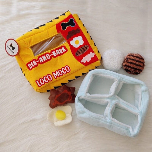 Dis-and-Bark Pet 5-in-1 Loco Moco Dog Toy sungkyulgapa