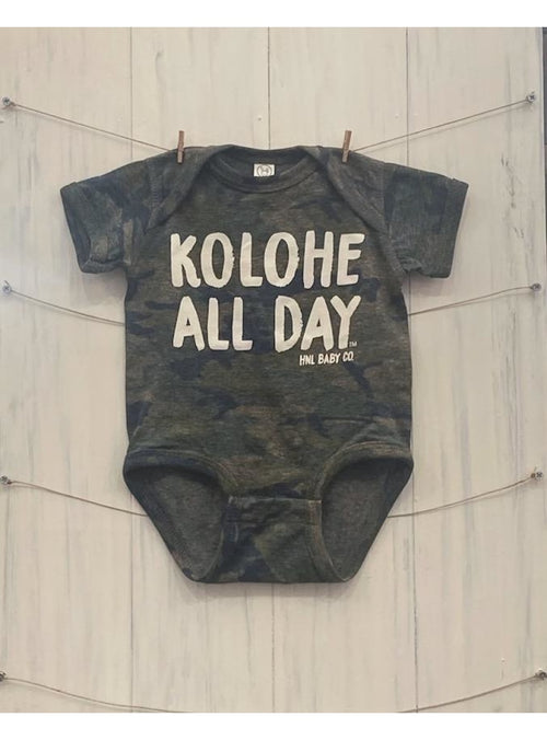 HNL Baby Co Keiki Kolohe All Day Camo Onesie sungkyulgapa