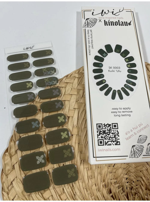 Iwi Nails Beauty and Wellness Gel Nail Strips in Kuiki Ulu sungkyulgapa