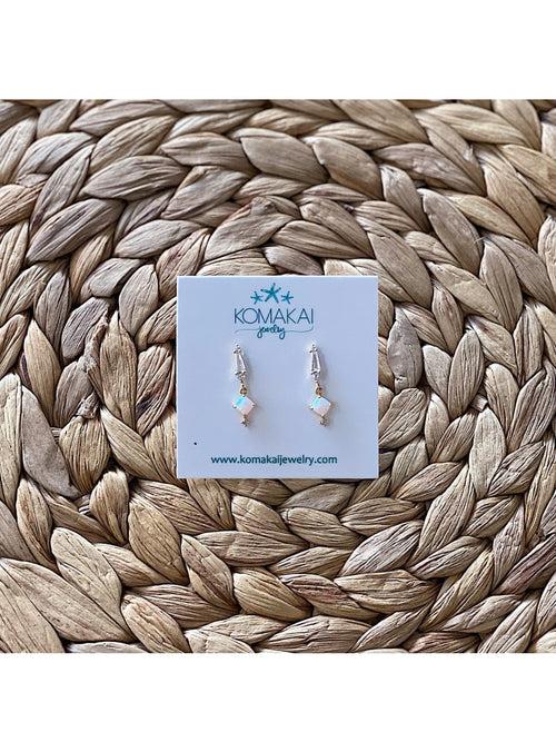 Komakai Jewelry Jewelry Squared Opal Post Earrings Squared Opal Post Earrings | Dainty Gemstone Jewelry | Valia H sungkyulgapa
