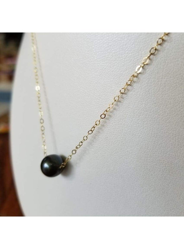 Tahitian Black Pearl Baroque Necklace