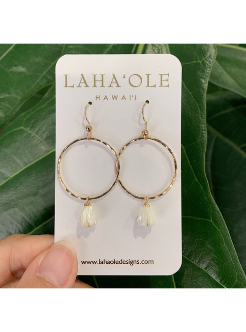 Laha’ole Jewelry 14k GF Small Pīkake Hoops Pikake Hoop Earrings | Handmade Hawaiian Jewelry | sungkyulgapa sungkyulgapa