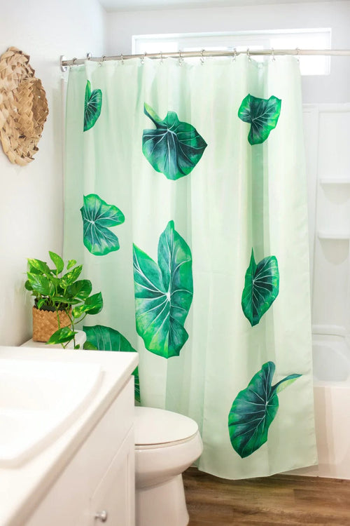 Mahina Made Home Shower Curtain in Kalo Shower Curtain in Kalo l Mahina Made l sungkyulgapa sungkyulgapa