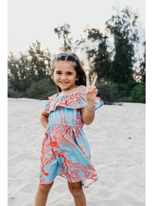 Pohaku Hawaii Keiki Girl's Ruffle Dress in Kula Girl's Ruffle Dress in Kula | Pohaku Hawaii | sungkyulgapa sungkyulgapa