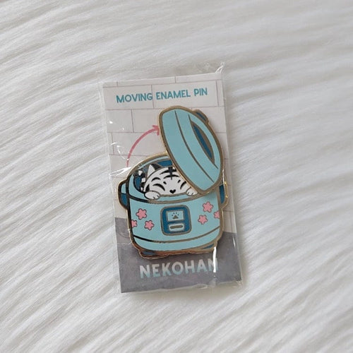 Riskit Designs Stationary Rice Cooker Nekohan Moving Enamel Pin Rice Cooker Nekohan Moving Enamel Pin | Riskit Design at sungkyulgapa sungkyulgapa