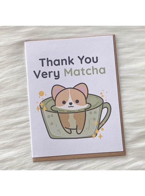 Single Sploot Gift Thank You Very Matcha Card Thank You Very Matcha Card | Single Sploot at sungkyulgapa sungkyulgapa