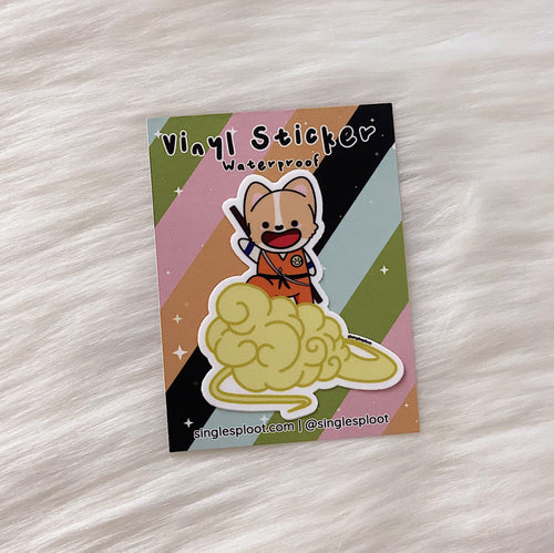 Single Sploot Stationary Flying Cloud Character Corgi Sticker Flying Cloud Character Corgi Sticker | Single Sploot at sungkyulgapa sungkyulgapa