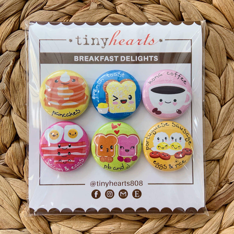 Tiny Hearts Gift Breakfast Delights Tiny Hearts Magnet Set Foodie Magnets | Handmade Fridge Magnets | Tiny Hearts sungkyulgapa